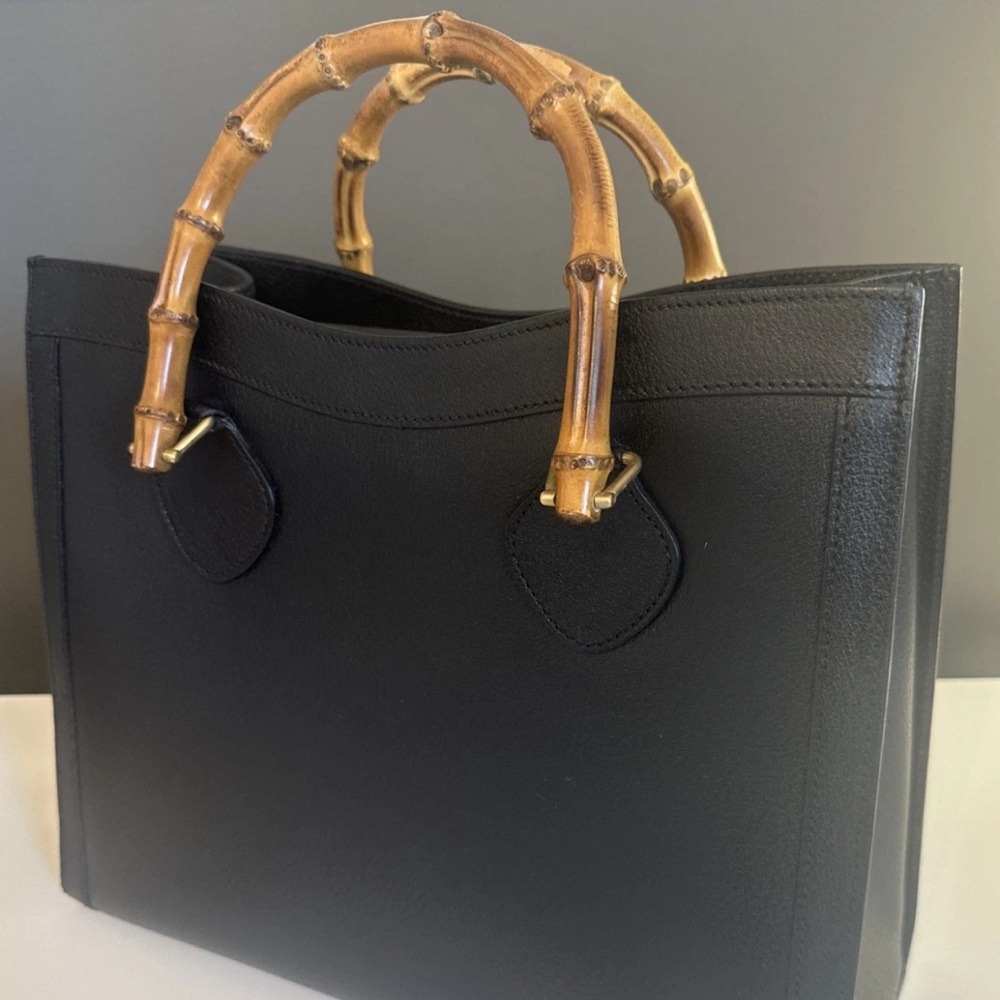 Gucci Black Tote with Bamboo Handles - Picture 1 of 13